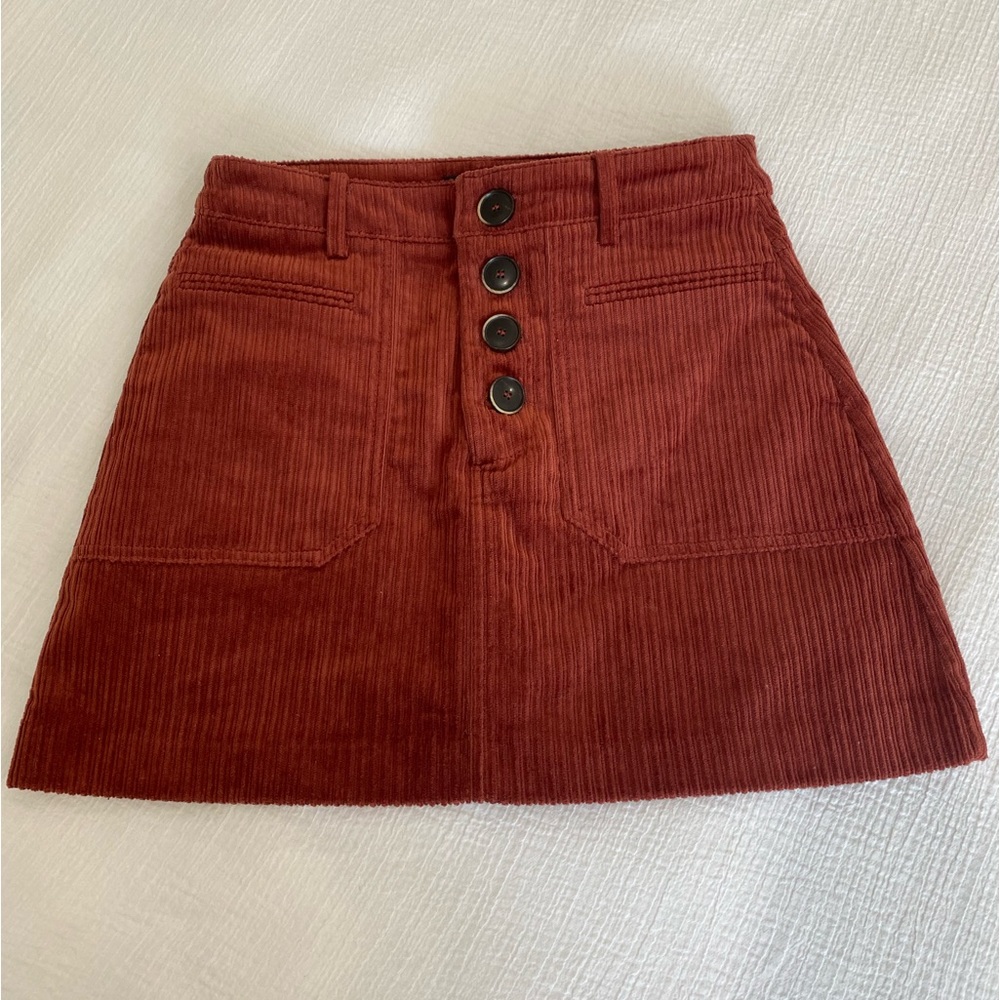 Zara - Reddish/Brown Mini Skirt